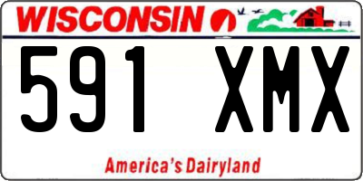 WI license plate 591XMX