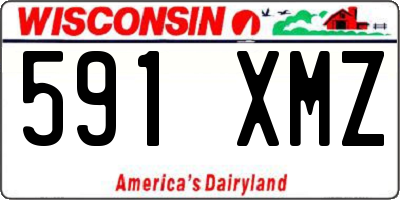WI license plate 591XMZ
