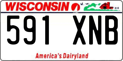 WI license plate 591XNB