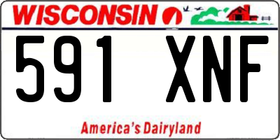 WI license plate 591XNF