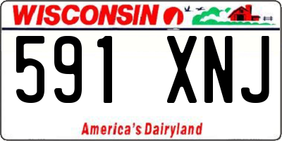 WI license plate 591XNJ