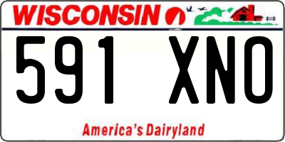 WI license plate 591XNO