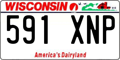 WI license plate 591XNP