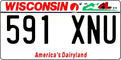 WI license plate 591XNU