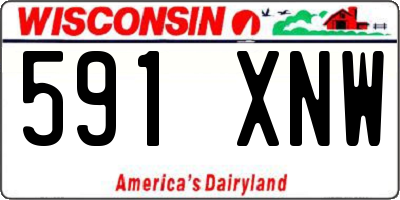 WI license plate 591XNW