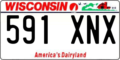 WI license plate 591XNX