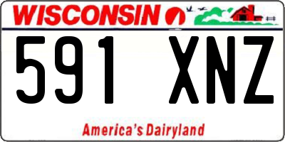 WI license plate 591XNZ