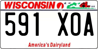 WI license plate 591XOA