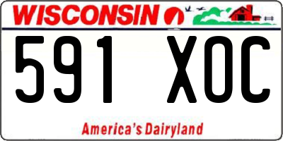 WI license plate 591XOC