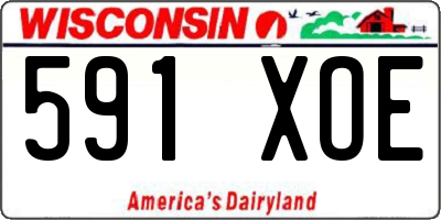 WI license plate 591XOE
