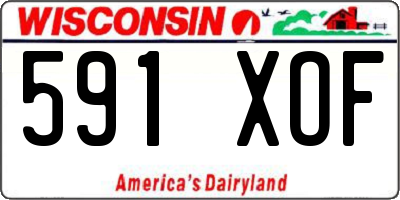 WI license plate 591XOF