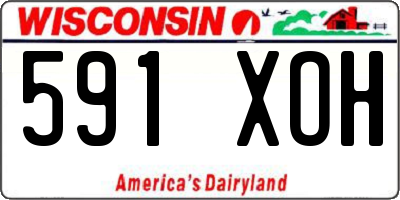 WI license plate 591XOH