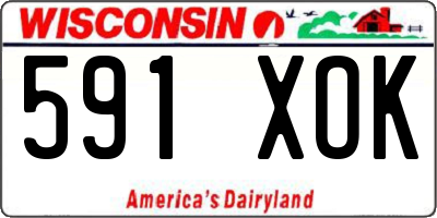 WI license plate 591XOK