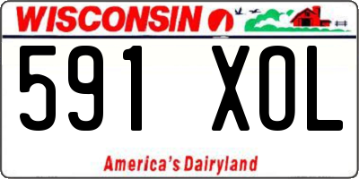 WI license plate 591XOL