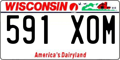 WI license plate 591XOM