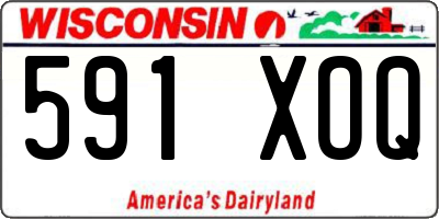 WI license plate 591XOQ