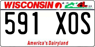 WI license plate 591XOS