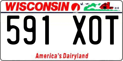 WI license plate 591XOT