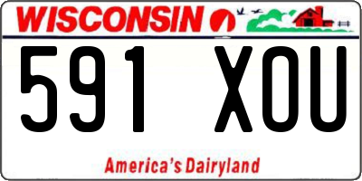 WI license plate 591XOU