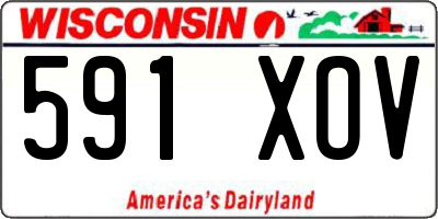 WI license plate 591XOV