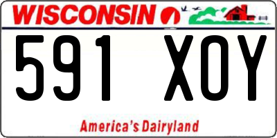 WI license plate 591XOY