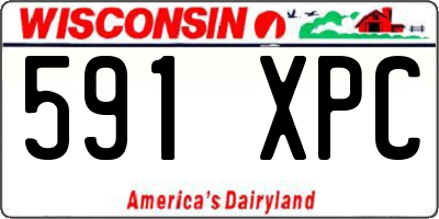 WI license plate 591XPC
