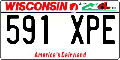 WI license plate 591XPE