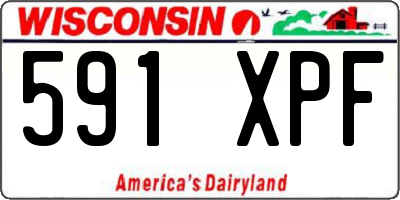 WI license plate 591XPF