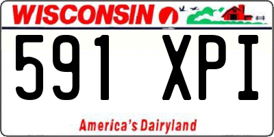 WI license plate 591XPI