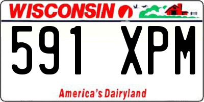 WI license plate 591XPM