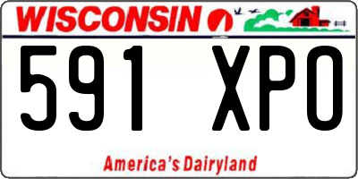 WI license plate 591XPO