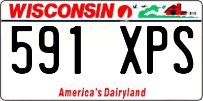 WI license plate 591XPS