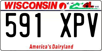 WI license plate 591XPV