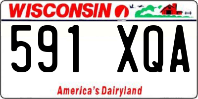 WI license plate 591XQA