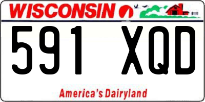 WI license plate 591XQD