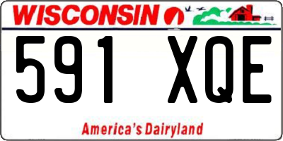 WI license plate 591XQE
