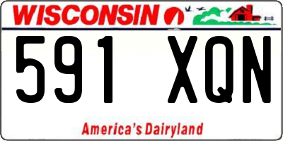 WI license plate 591XQN
