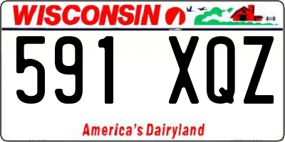 WI license plate 591XQZ
