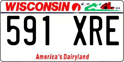 WI license plate 591XRE