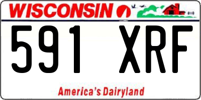 WI license plate 591XRF