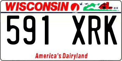 WI license plate 591XRK