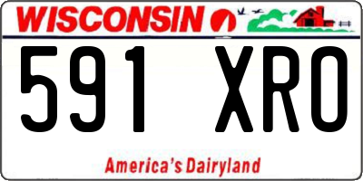 WI license plate 591XRO