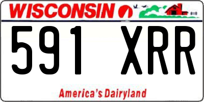 WI license plate 591XRR