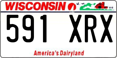 WI license plate 591XRX