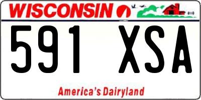 WI license plate 591XSA