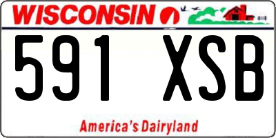 WI license plate 591XSB