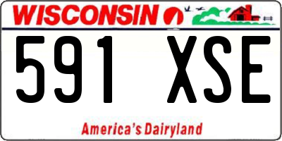 WI license plate 591XSE