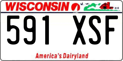 WI license plate 591XSF