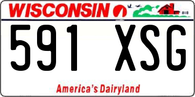 WI license plate 591XSG