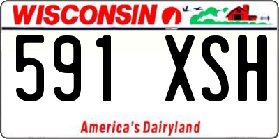 WI license plate 591XSH